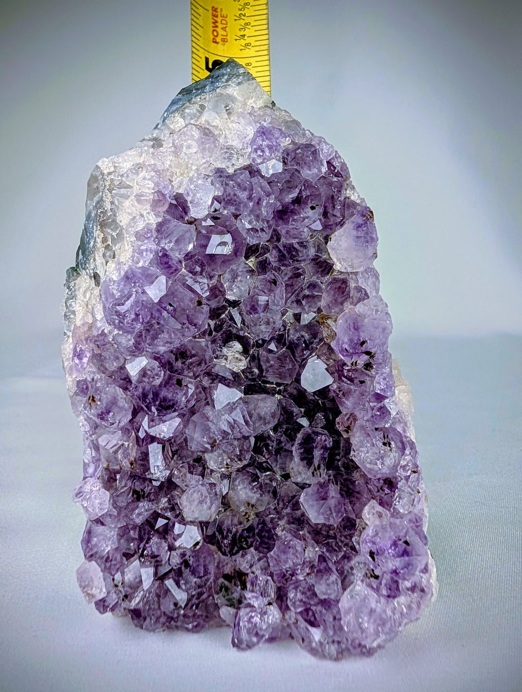 Natural Amethyst Crystal Cluster Standing Druzy Specimen 1lb 3oz Purple Quartz