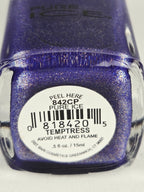 Pure Ice Temptress Nail Polish 842CP – Deep Violet Indigo Shimmer Gold Glitter
