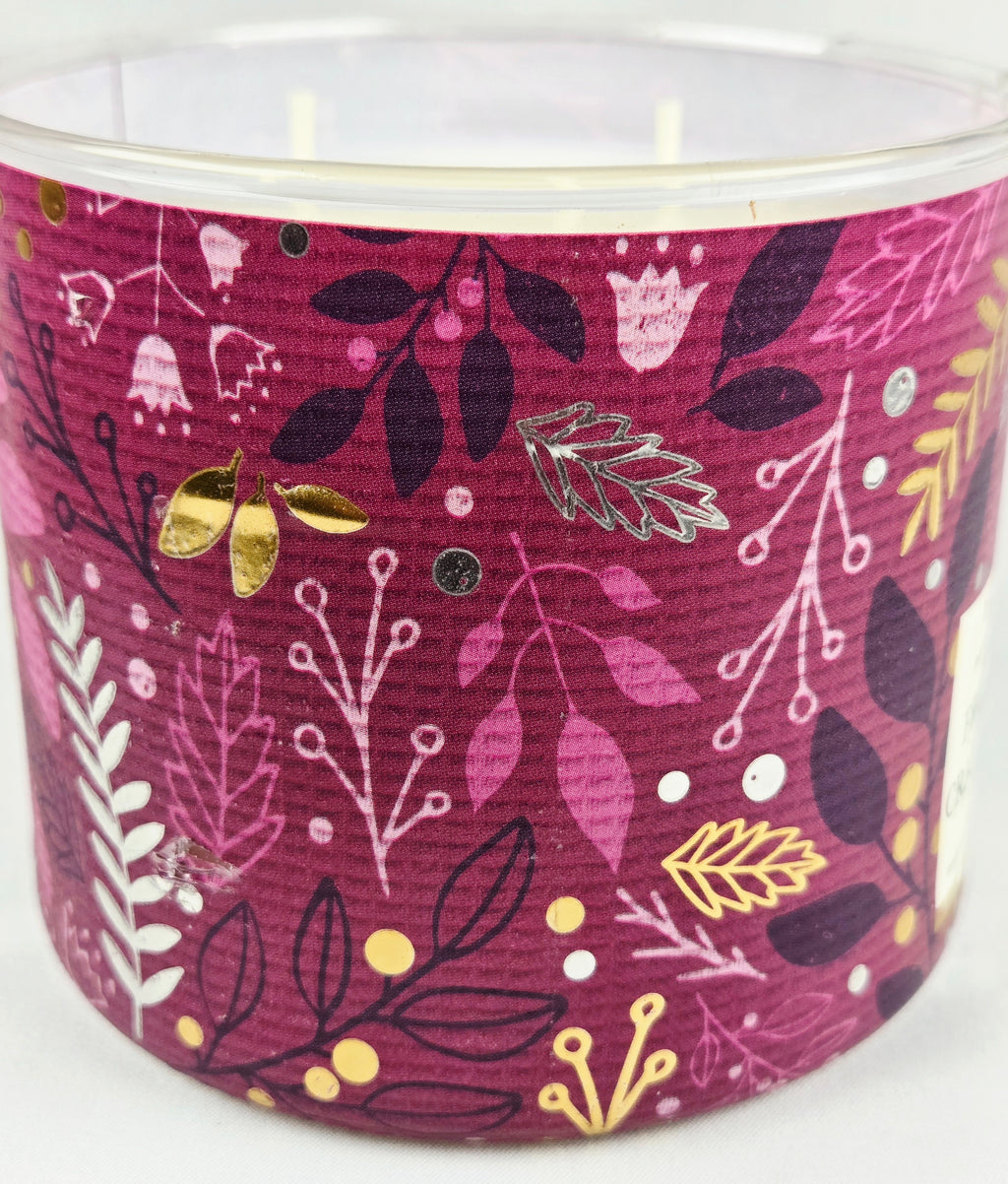 Bath & Body Works Frosted Cranberry 3-Wick Candle | New & Unused | Cozy Winter Hearth Scent