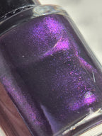 Violet Phantogenesis - Black Crelly Dark Purple Violet Shimmer Nail Polish Handmade Indie Lacquer | Liquid Krystal Co.