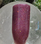 Liquid Krystal Co. Orchid Glitch| One-of-a-Kind Prototype Nail Lacquer | Dusty Orchid Holographic Shimmer | Handmade Indie Nail Polish