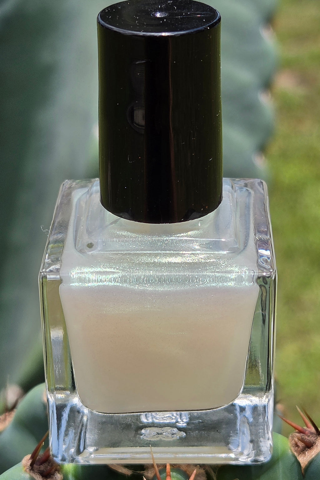 Dewspell | Sheer Opalescent Nail Lacquer with Lime-Green & Soft Golden Glow | Liquid Krystal Co. Prototype