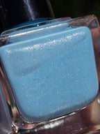Frostwater - Blue Holographic Nail Polish – Handmade Indie Lacquer by Liquid Krystal Co.