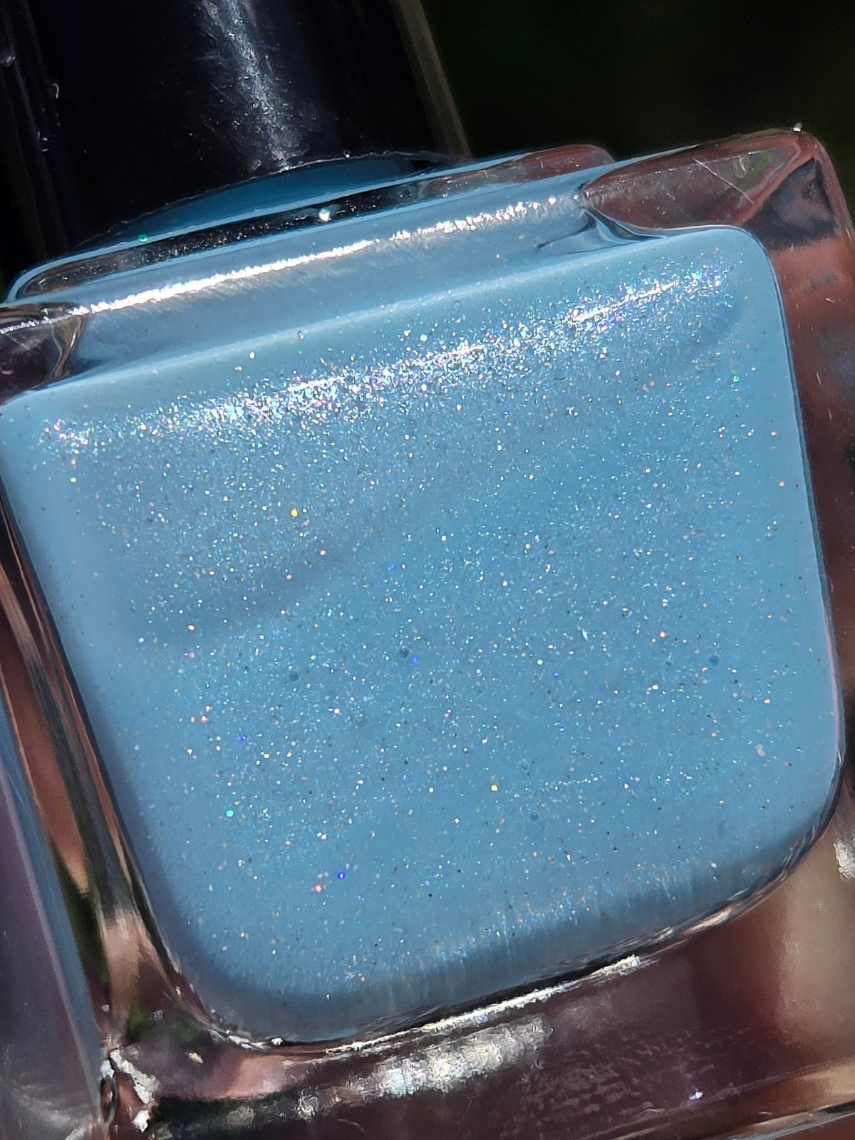 Frostwater - Blue Holographic Nail Polish – Handmade Indie Lacquer by Liquid Krystal Co.