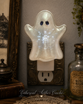 Bath & Body Works Pearlescent Ghost Wallflower Fragrance Plug Night Light Iridescent Halloween Decor
