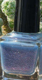Sirius Scintillation – Handmade Indie Nail Polish | Blue-Violet Jelly | Red, Blue & White Microflakes | Buildable Celestial Shimmer | Liquid Krystal Co. Prototype