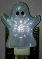 Bath & Body Works Pearlescent Ghost Wallflower Fragrance Plug Night Light Iridescent Halloween Decor