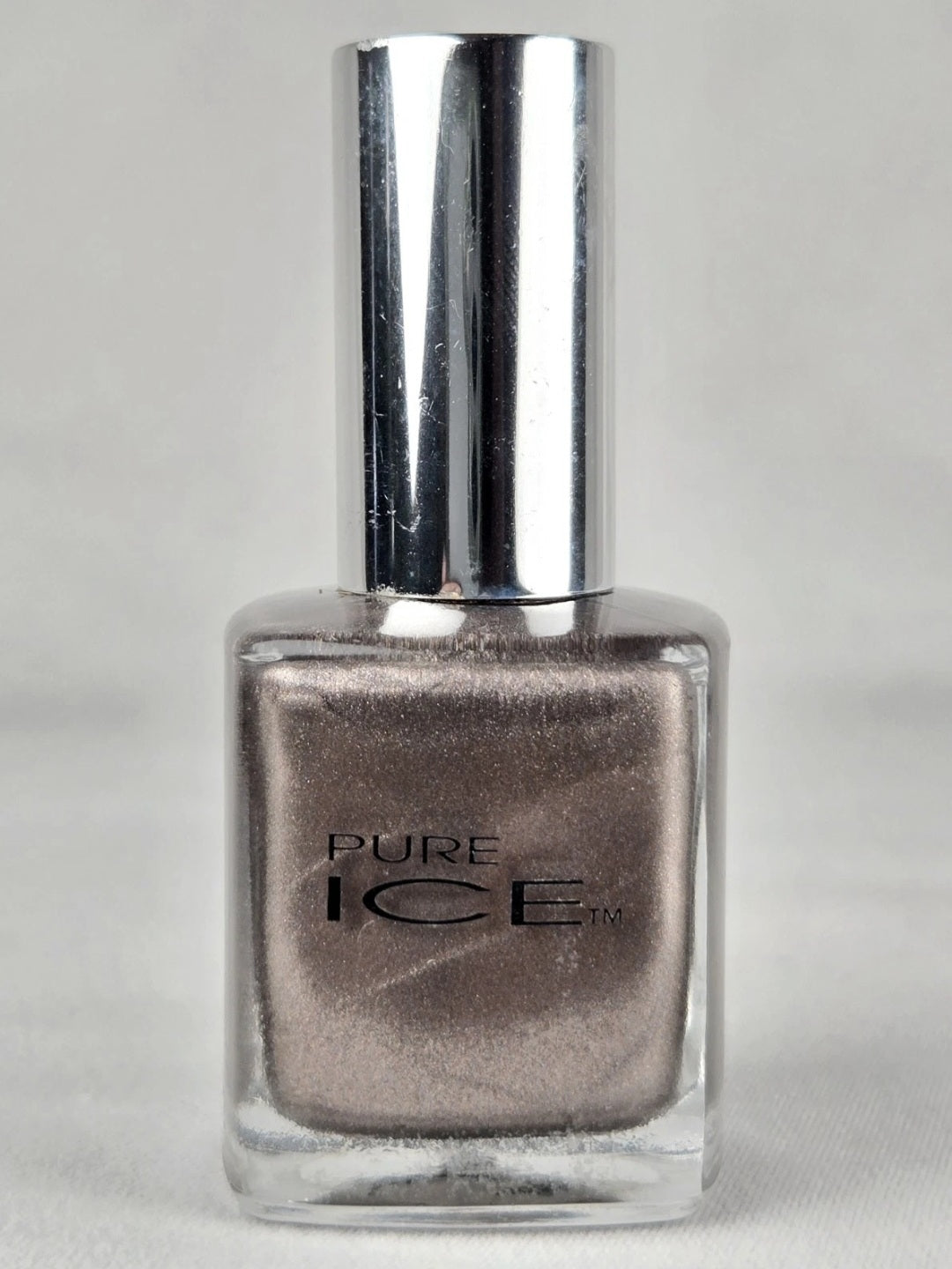 Pure Ice Risk Taker 305CP Taupe Silver Shimmer Nail Polish Discontinued