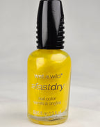 Wet n Wild Fast Dry The Wonder Yellows 224C Bright Yellow Nail Polish Pearl Finish Collectible
