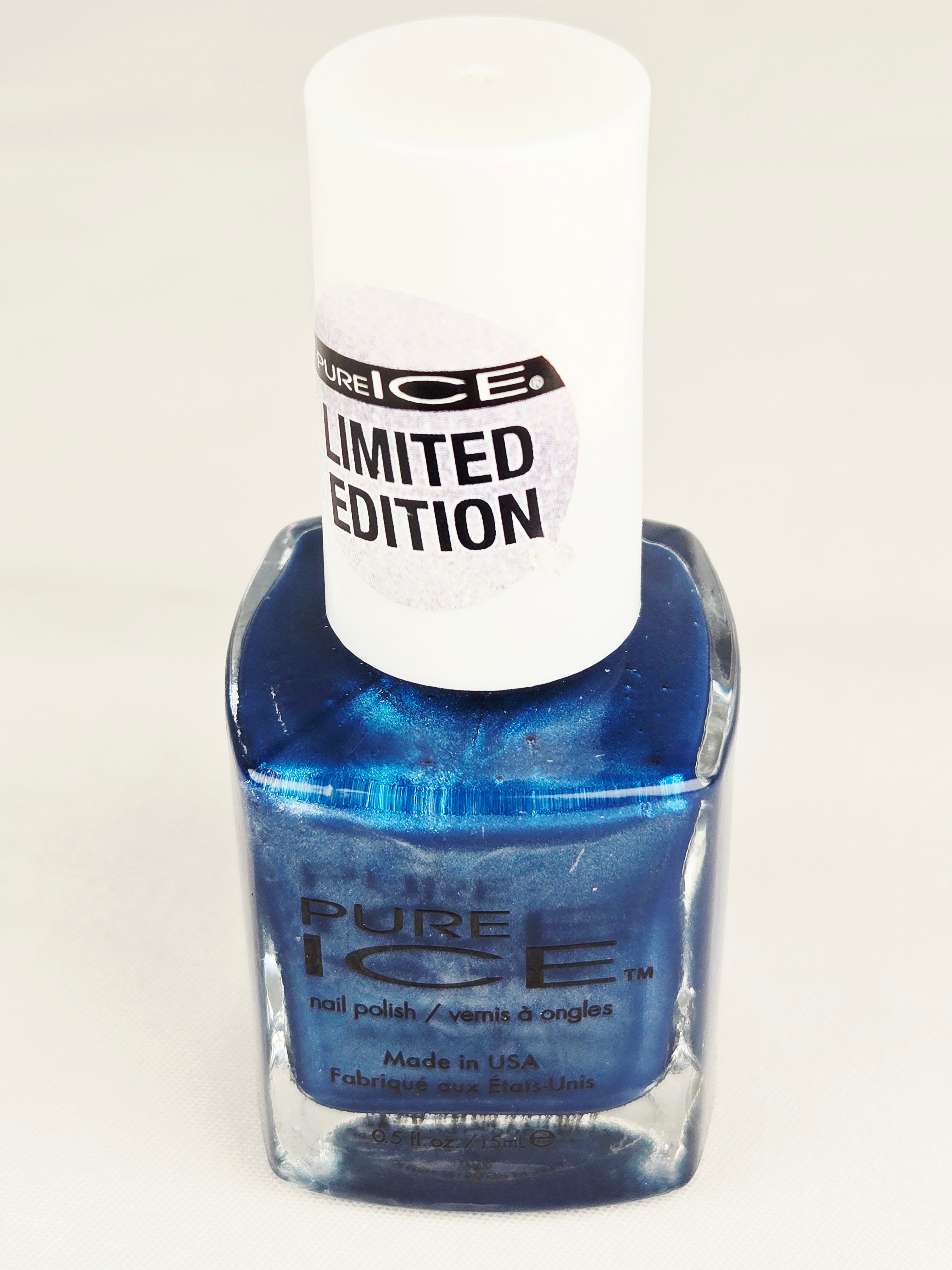 Pure Ice “Fly High” 1616 Limited Edition Metallic Cobalt Blue Nail Polish – Discontinued Shimmer Lacquer Made in USA