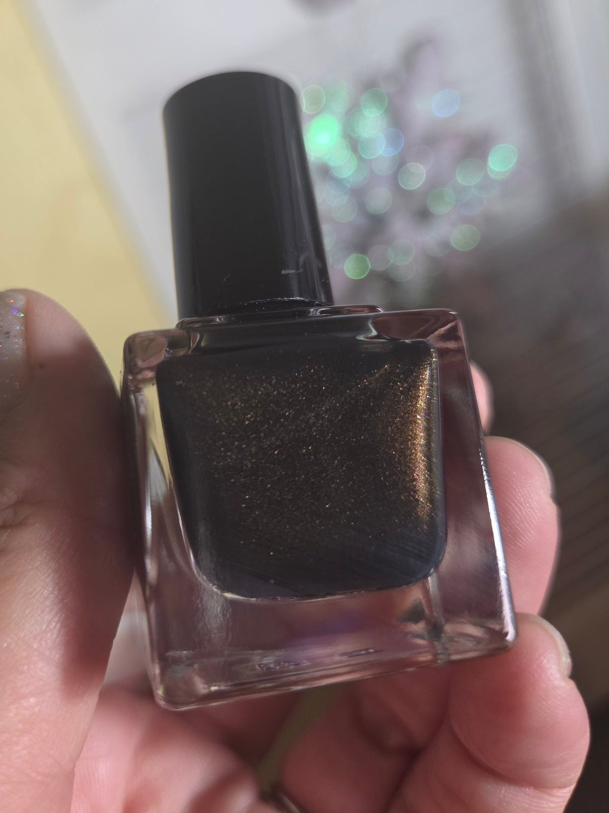 Chocolirium Dark Chocolate Brown Shimmer Nail Polish | Liquid Krystal Co. Handmade Indie Lacquer