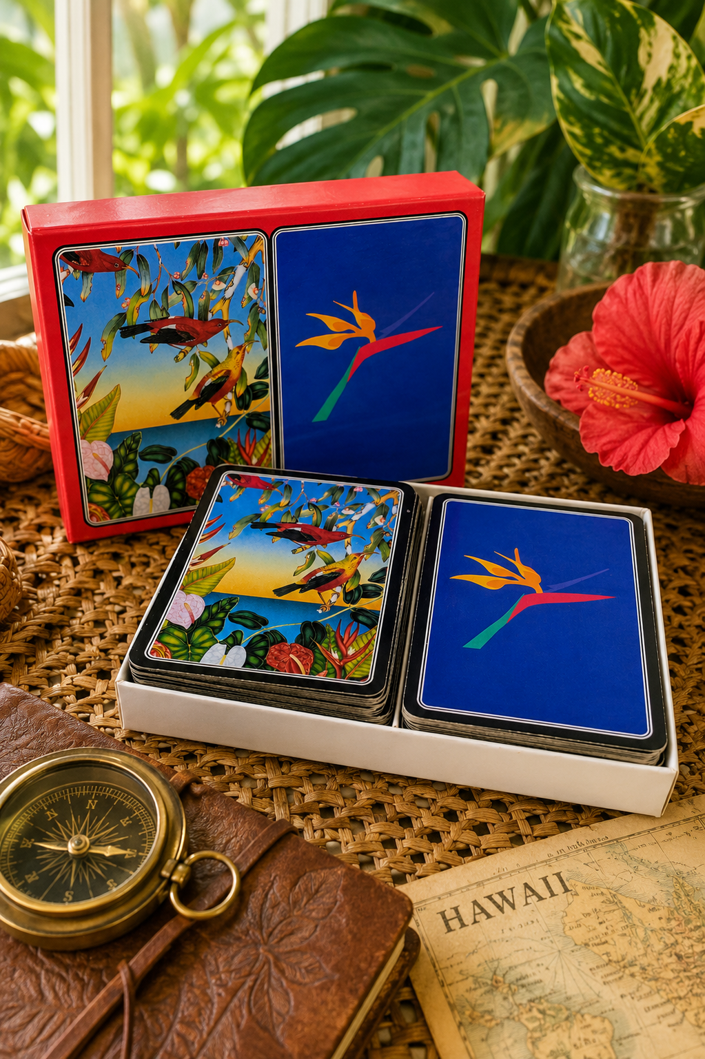 Aloha Airlines First Class Double Deck Playing Cards Set 1993 Island Heritage