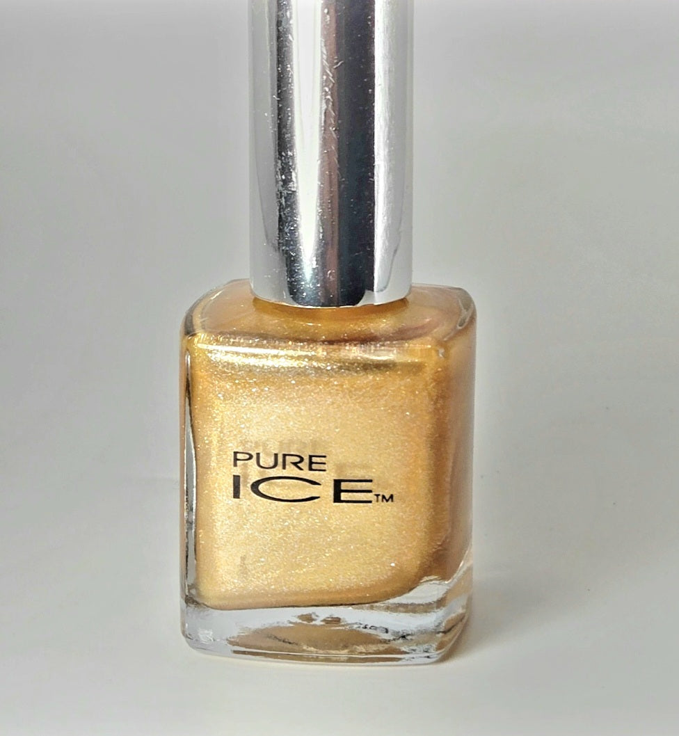 Pure Ice Gold Dust Nail Polish 912CP Metallic Gold Shimmer