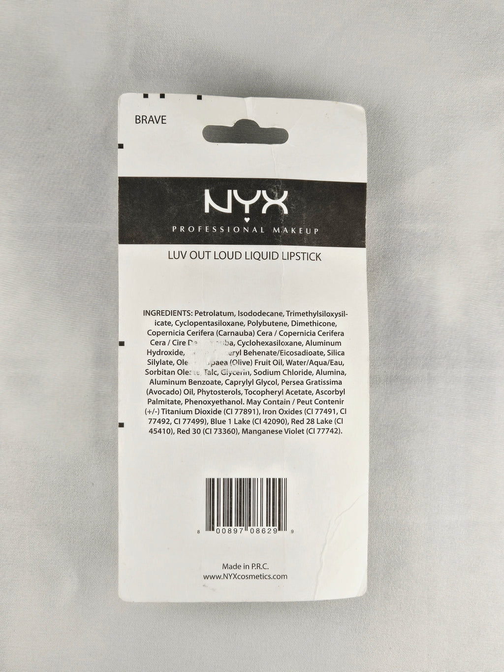 NYX Luv Out Loud Liquid Lipstick “Brave” Purple 0.13 oz Sealed Discontinued Shade