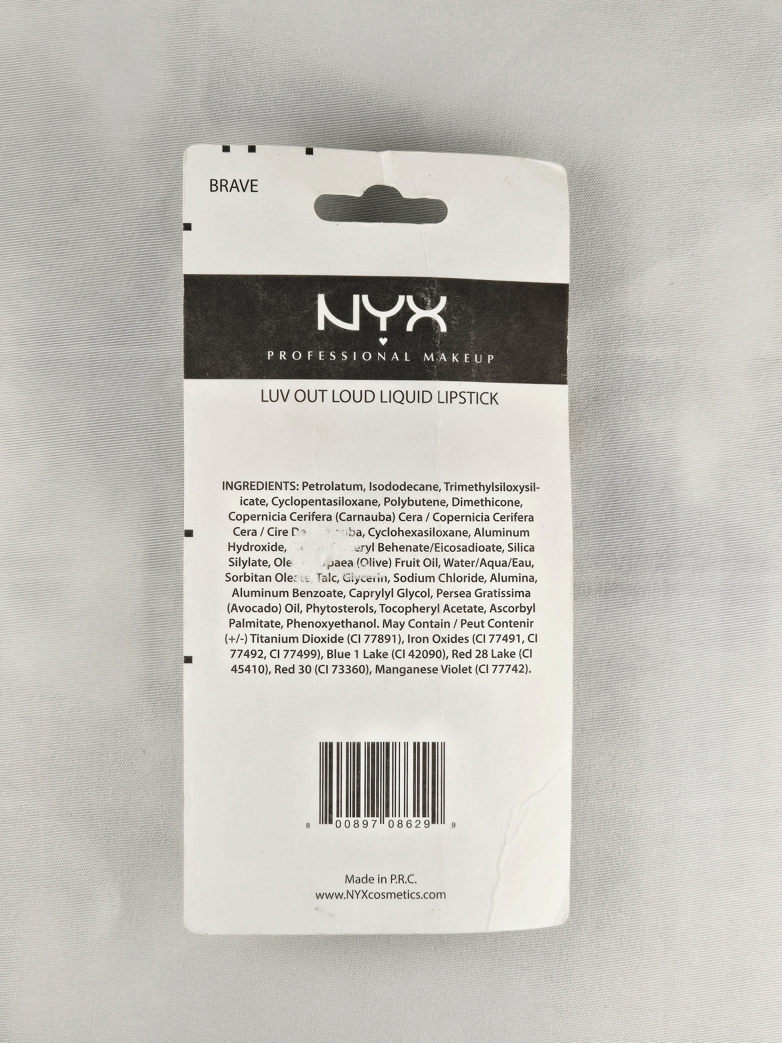 NYX Luv Out Loud Liquid Lipstick “Brave” Purple 0.13 oz Sealed Discontinued Shade