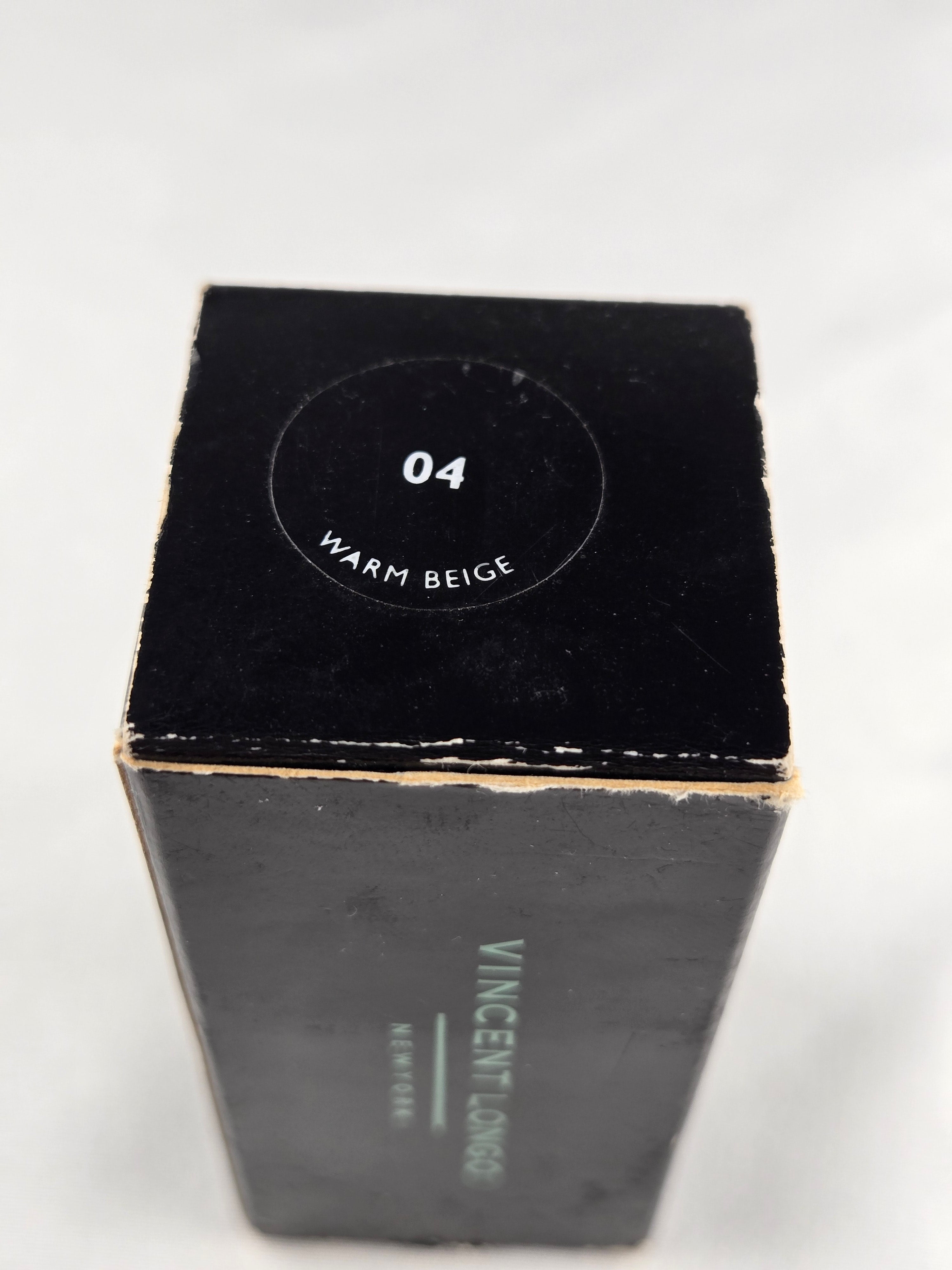 Vincent Longo Vintage Dew Finish Liquid Canvas Primer Foundation 04 Warm Beige New Old Stock w/ Box