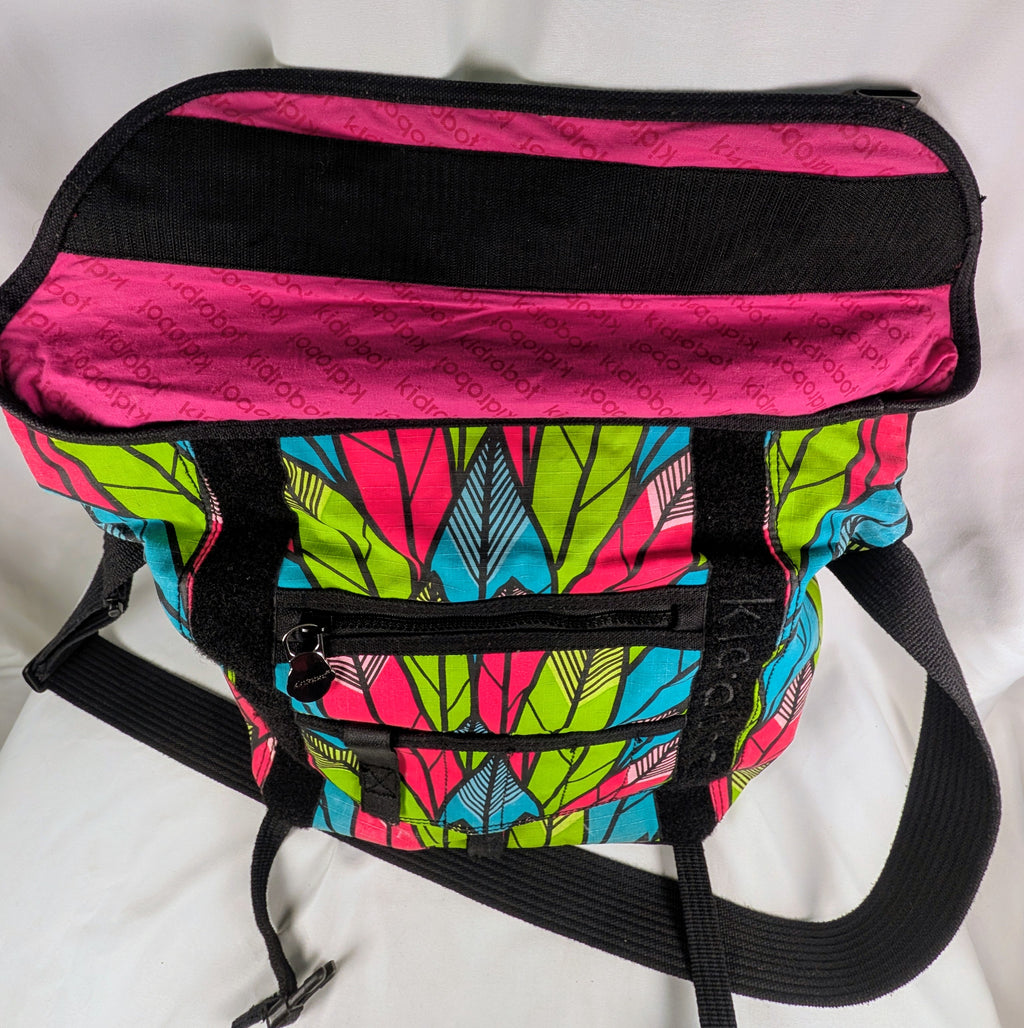 Kidrobot Neon Feather Geometric Messenger Bag Crossbody Streetwear Shoulder Bag Y2K