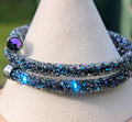 Swarovski Crystaldust Paradise Shine Wrap Bracelet Retired Aurora Crystal Collector Jewelry