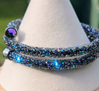 Swarovski Crystaldust Paradise Shine Wrap Bracelet Retired Aurora Crystal Collector Jewelry
