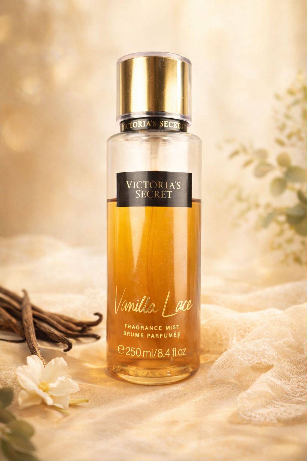 Victoria’s Secret Vanilla Lace Fragrance Mist 8.4 oz — Warm Vanilla Amber Body Spray