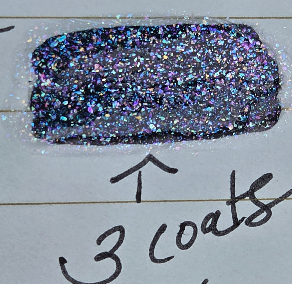 Prismafracture - Rainbow Iridescent Flake Glitter Topper Nail Polish- Liquid Krystal Co Handmade Indie Lacquer