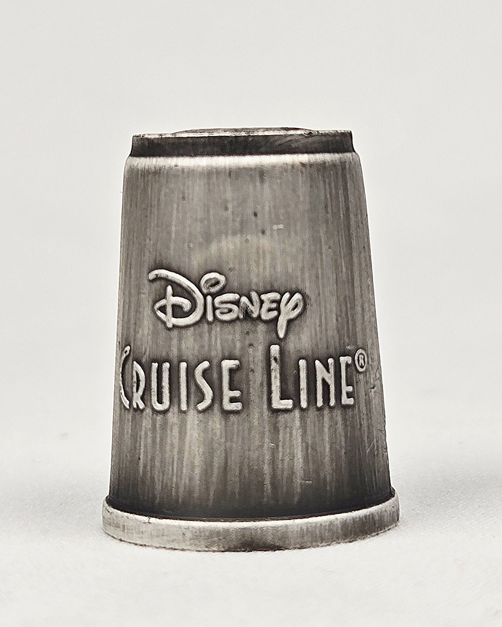 Disney Cruise Line Mickey Mouse Thimble — Nautical Pewter Sewing Collectible