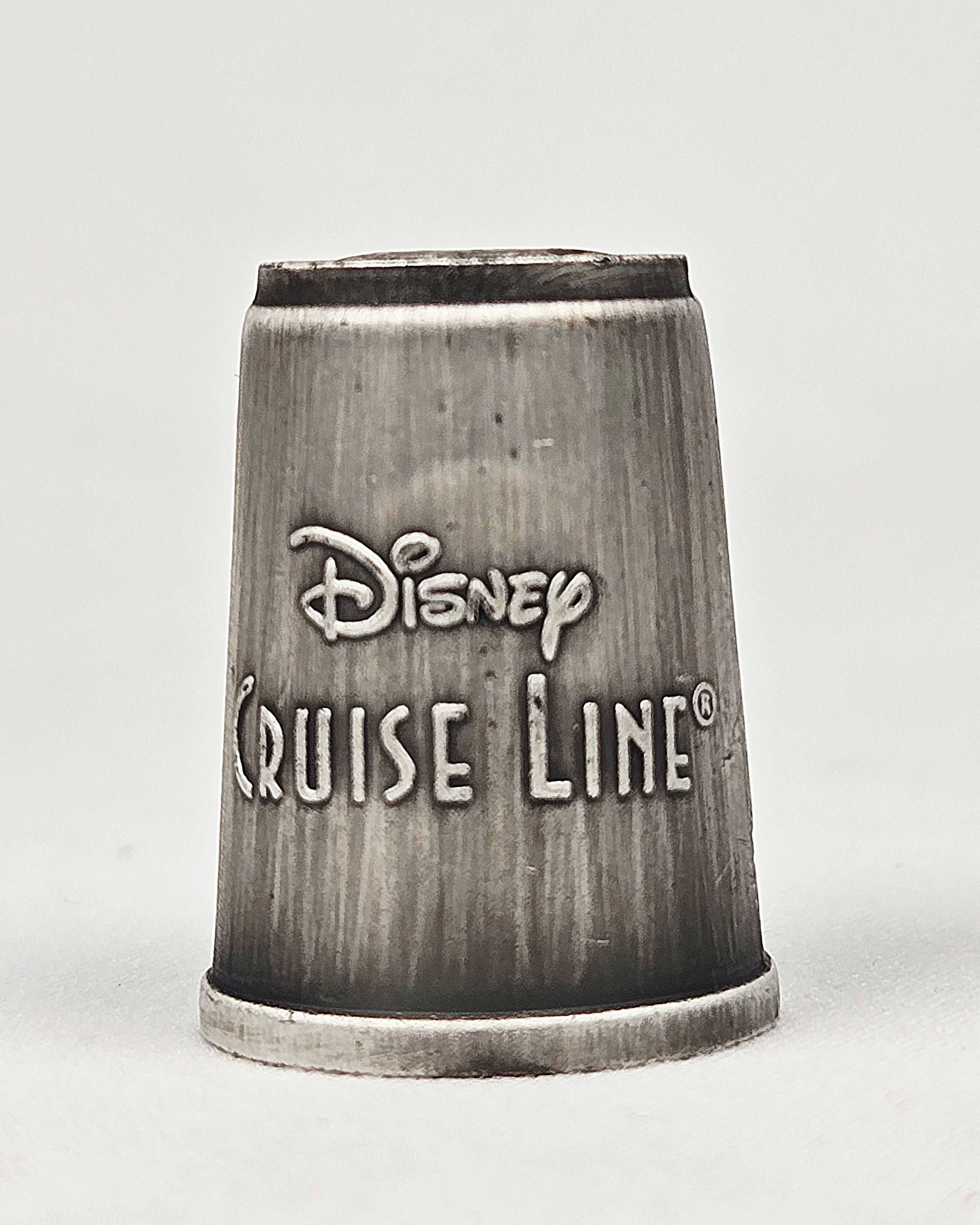 Disney Cruise Line Mickey Mouse Thimble — Nautical Pewter Sewing Collectible
