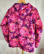 Columbia Girls Interchange 3-in-1 Floral Jacket with Fleece Liner — Size Large