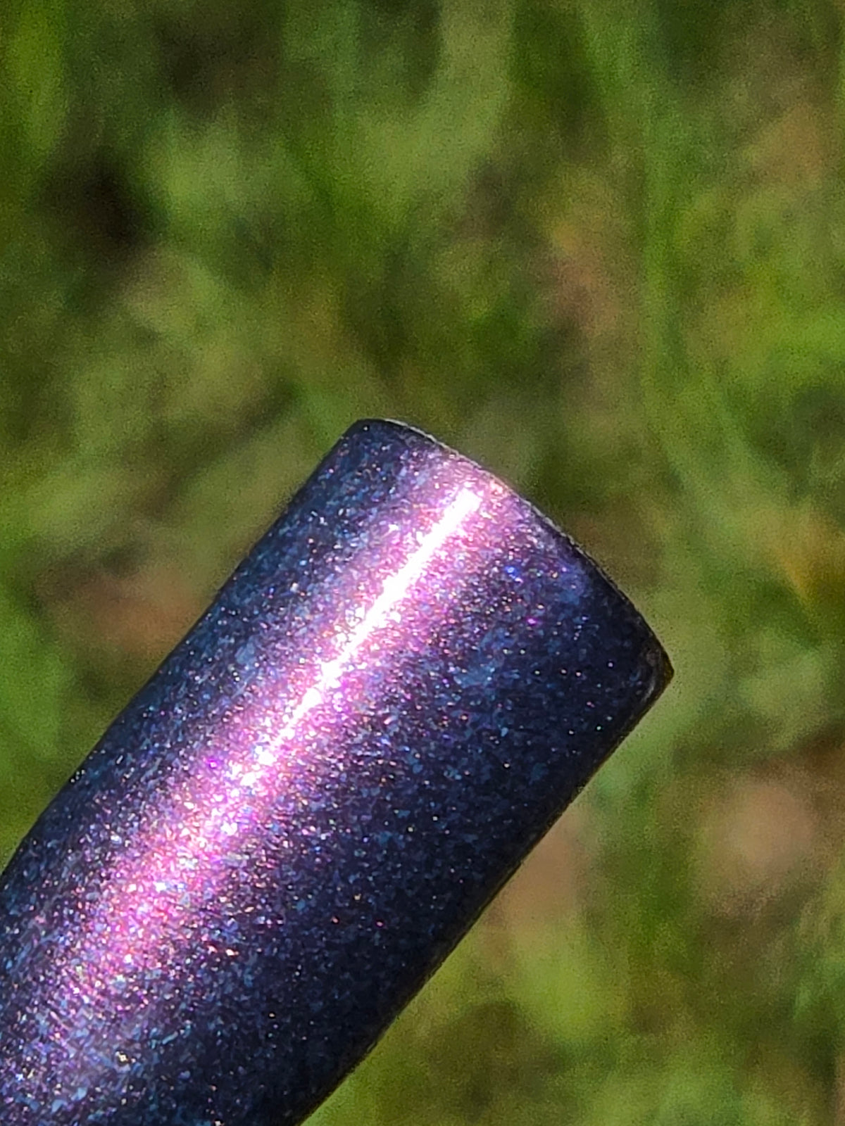Sirius Scintillation – Handmade Indie Nail Polish | Blue-Violet Jelly | Red, Blue & White Microflakes | Buildable Celestial Shimmer | Liquid Krystal Co.