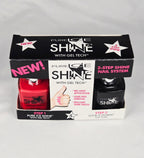 Pure Ice Shine Gel Tech Nail Polish Set – 2-Step Shine System | Red, Pink & Top Coat