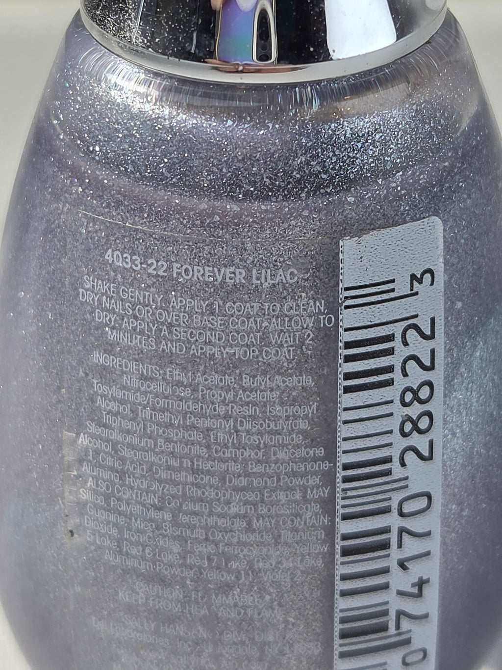 Sally Hansen Diamond Strength Forever Lilac 4033-22 Discontinued Nail Polish