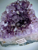 Natural Amethyst Crystal Cluster Standing Druzy Specimen 1lb 3oz Purple Quartz