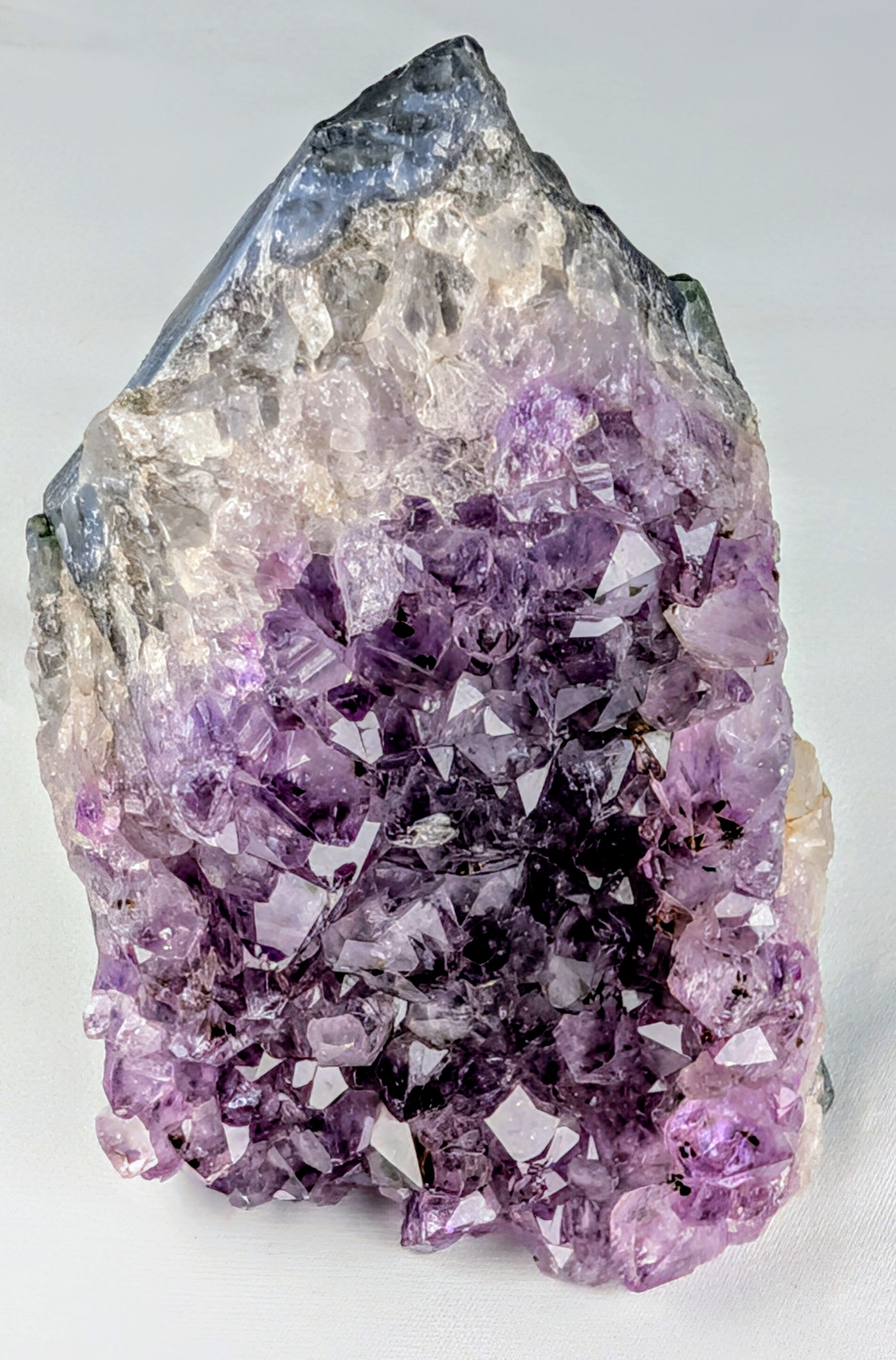 Natural Amethyst Crystal Cluster Standing Druzy Specimen 1lb 3oz Purple Quartz