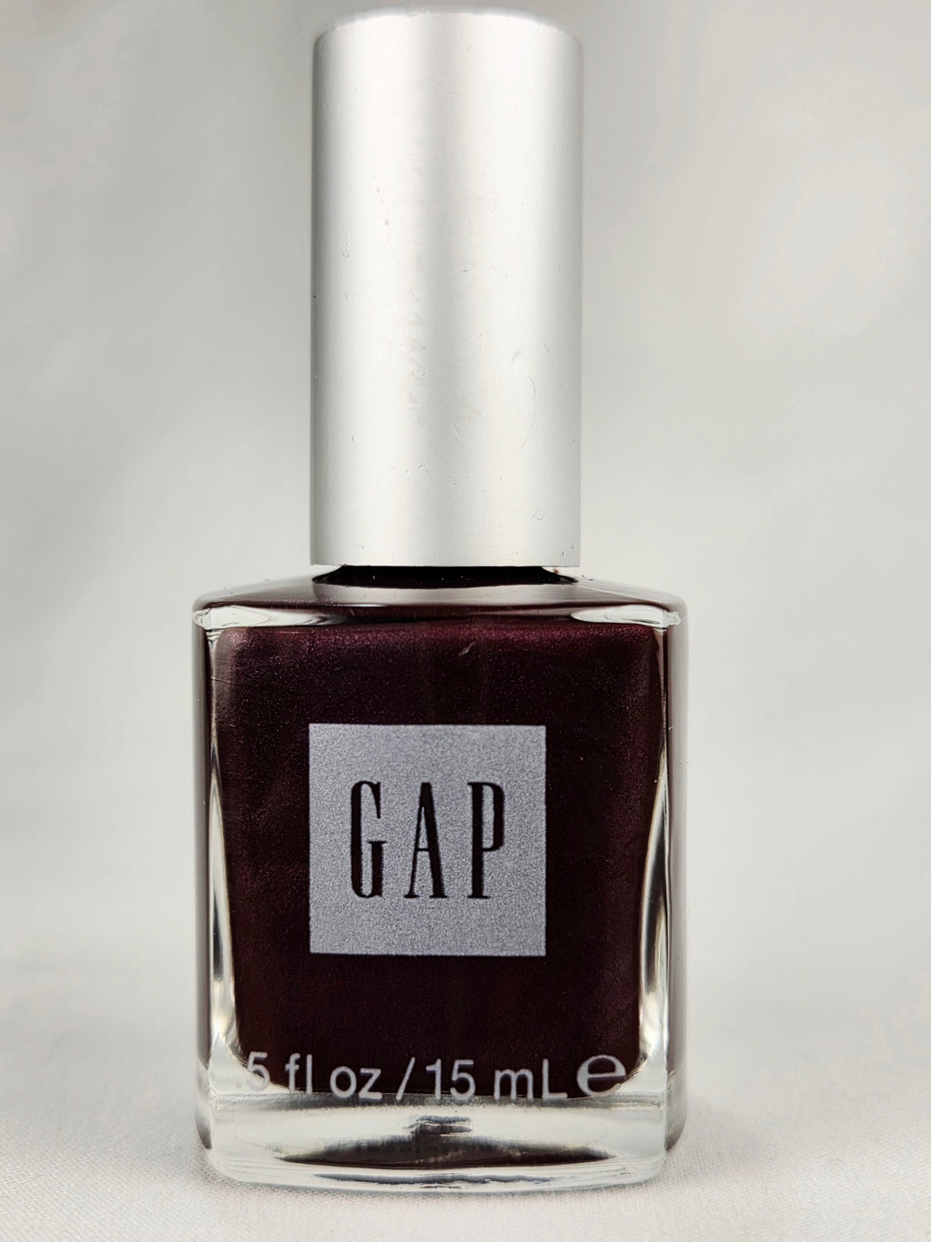 Vintage GAP Nail Polish Revolution Full Bottle Rare Burgundy Plum Shimmer 1E7A