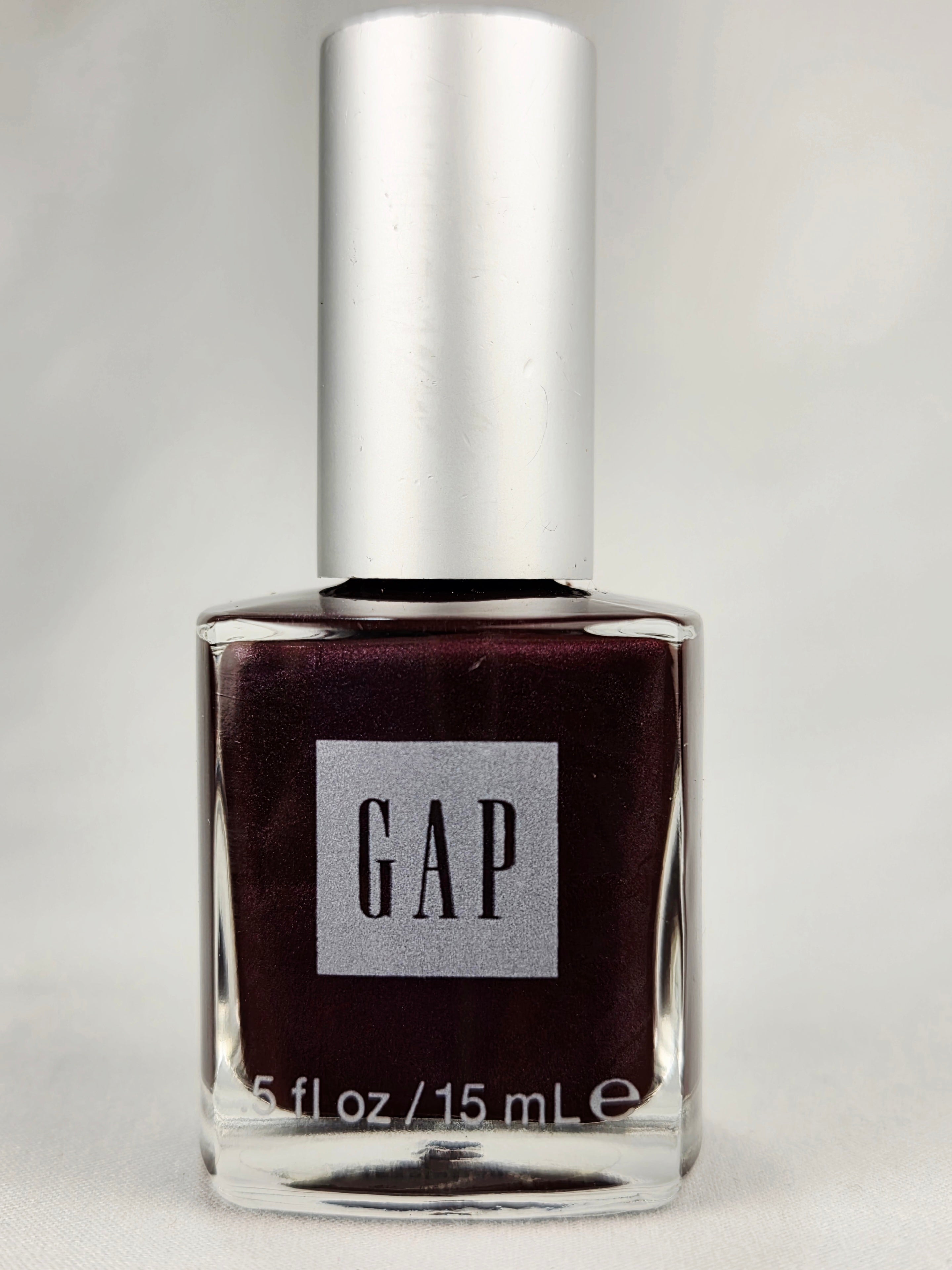 Vintage GAP Nail Polish Revolution Full Bottle Rare Burgundy Plum Shimmer 1E7A