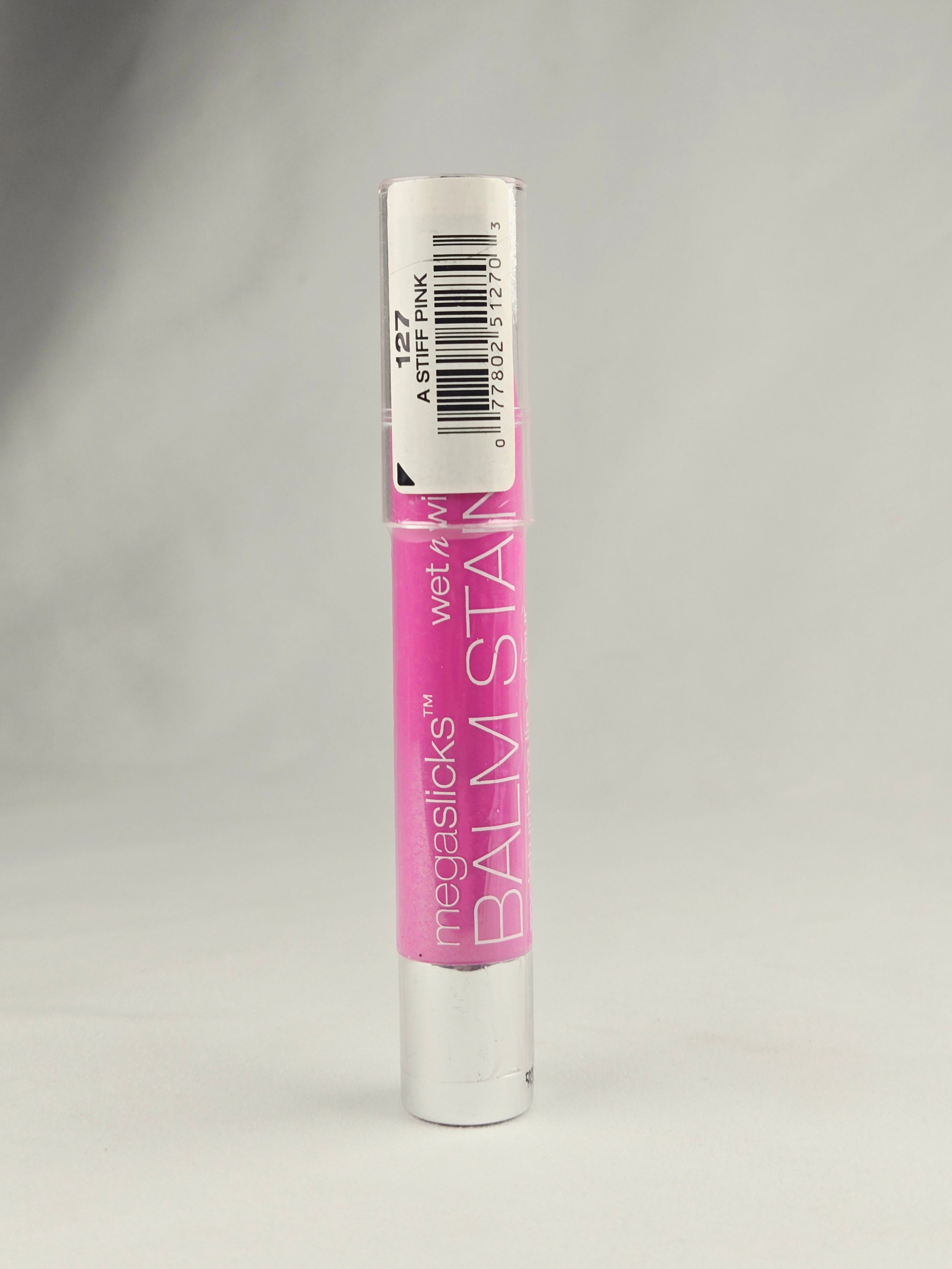Wet n Wild MegaSlicks Balm Stain Lip Color – Shade 127 “A Stiff Pink” (Hydrating Color Balm, 0.10 oz / 3.0g)