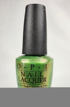 OPI My Gecko Does Tricks Nail Lacquer NL H66 | Green Pearl Shimmer Nail Polish | Discontinued Collectible | 15 mL