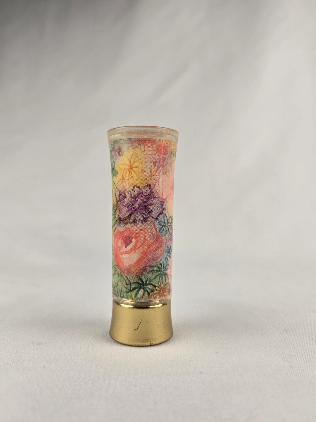 Vintage Avon “Red Commotion” Lipstick – Floral Case Gold Tube Retro Beauty Collectible