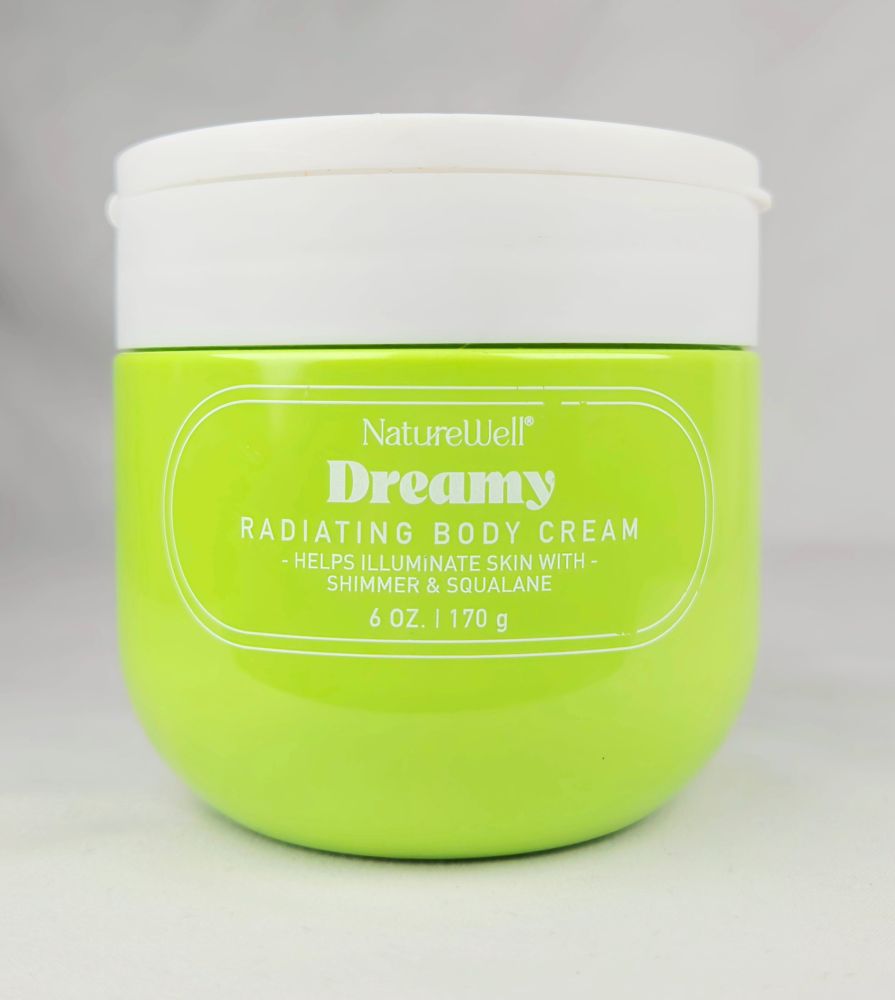 NatureWell Dreamy Radiating Body Cream 6 oz Sealed | Shimmer & Squalane Hydrating Glow Cream