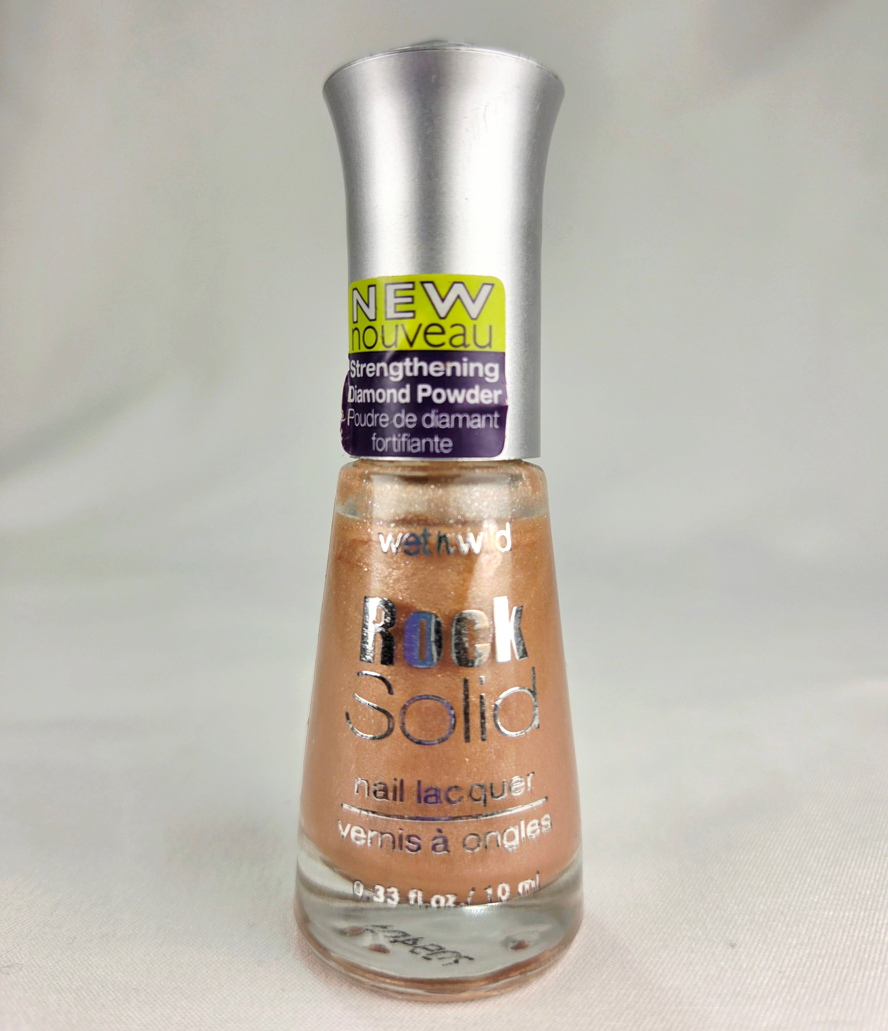 Wet n Wild Rock Solid Nail Lacquer 226 Beautiful in Bronze Diamond Powder Collectible
