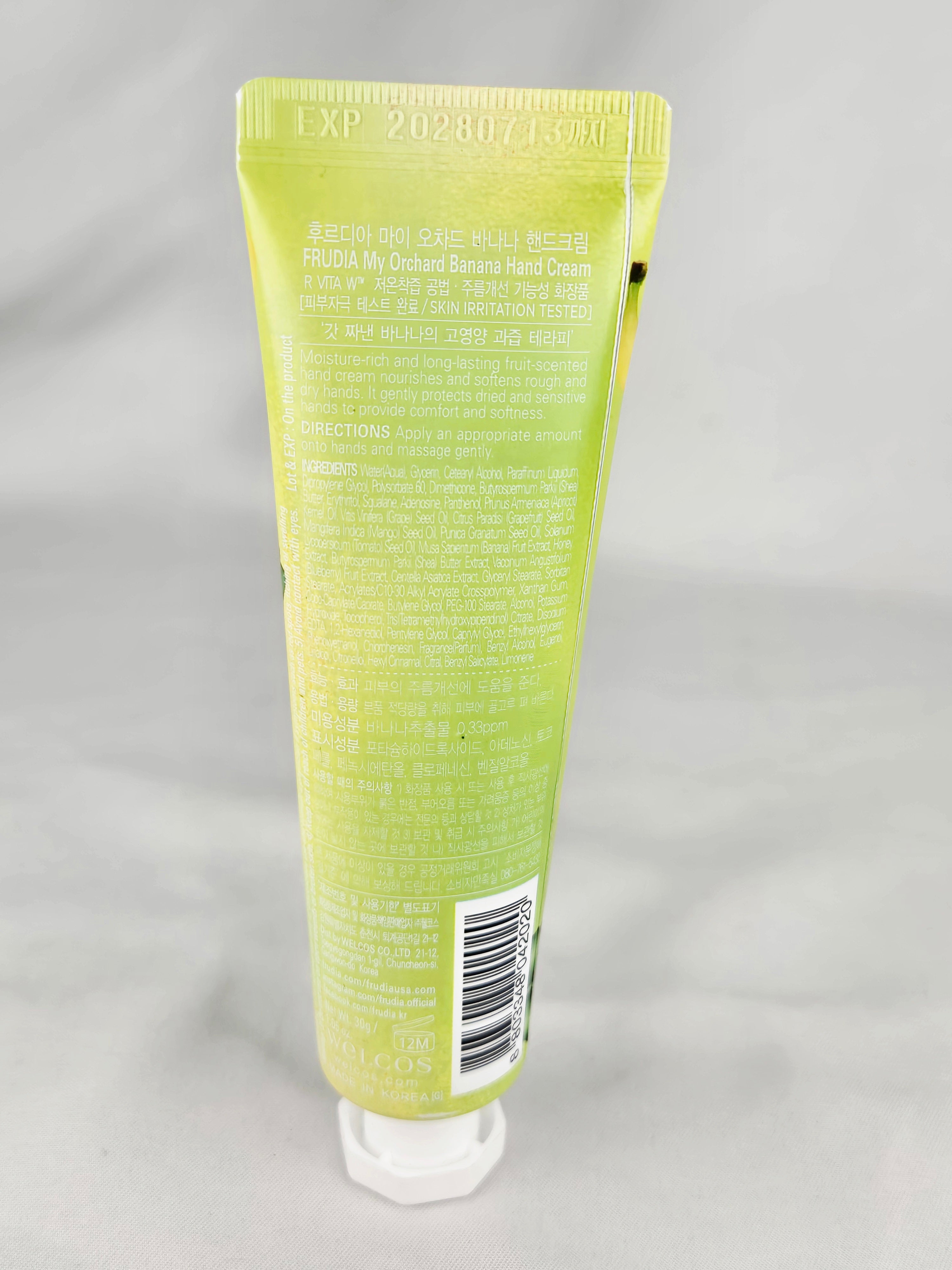 FRUDIA My Orchard Banana Hand Cream 1.05 oz Nourishing Fruit-Based Moisturizer