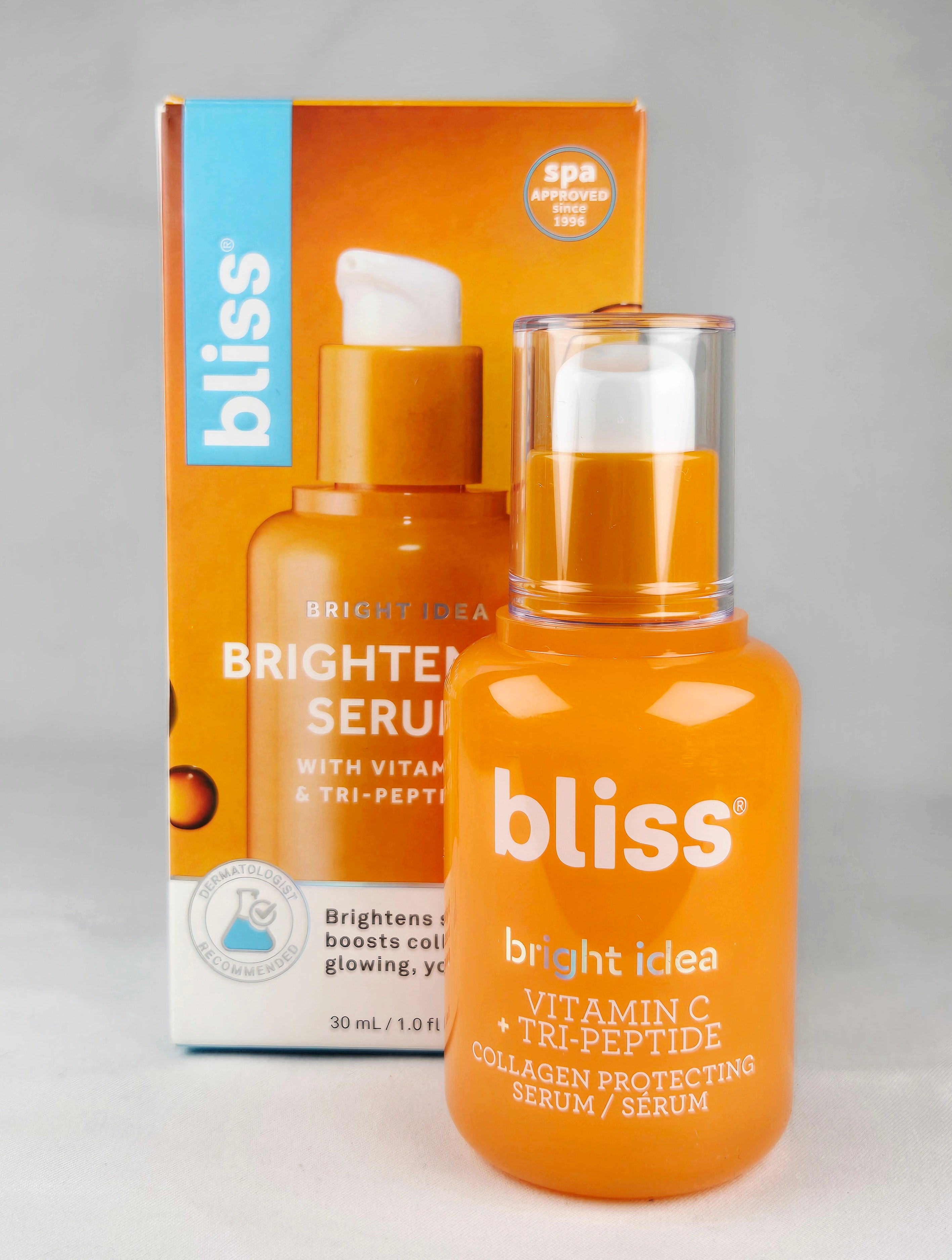 Bliss Bright Idea Vitamin C Brightening Serum 30ml | Collagen Boosting Skincare with Tri-Peptides
