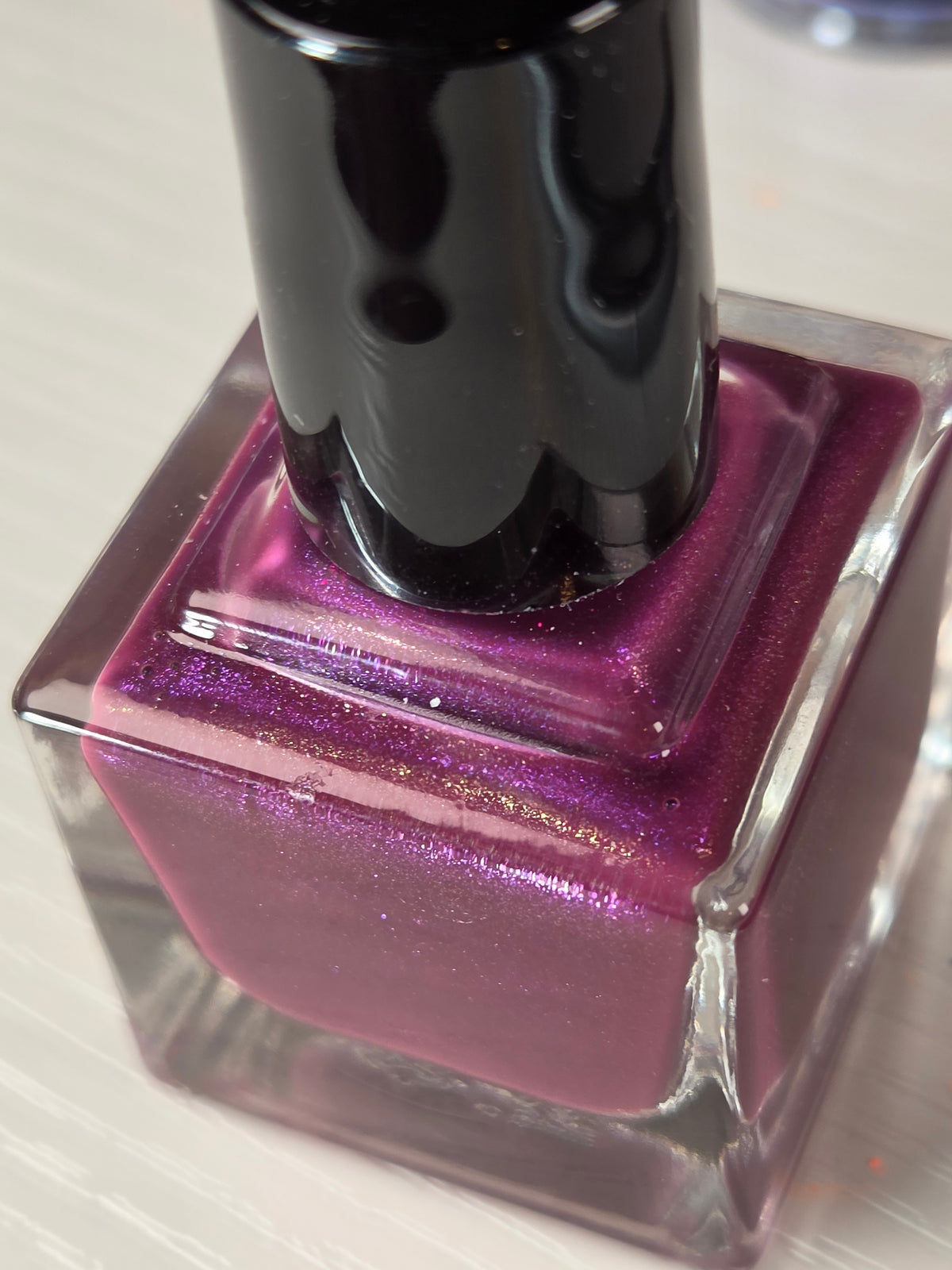 Ovid’s Mulberry – Handmade Indie Nail Lacquer | Deep Mulberry Purple with Electric Violet Shimmer | Liquid Krystal Co.