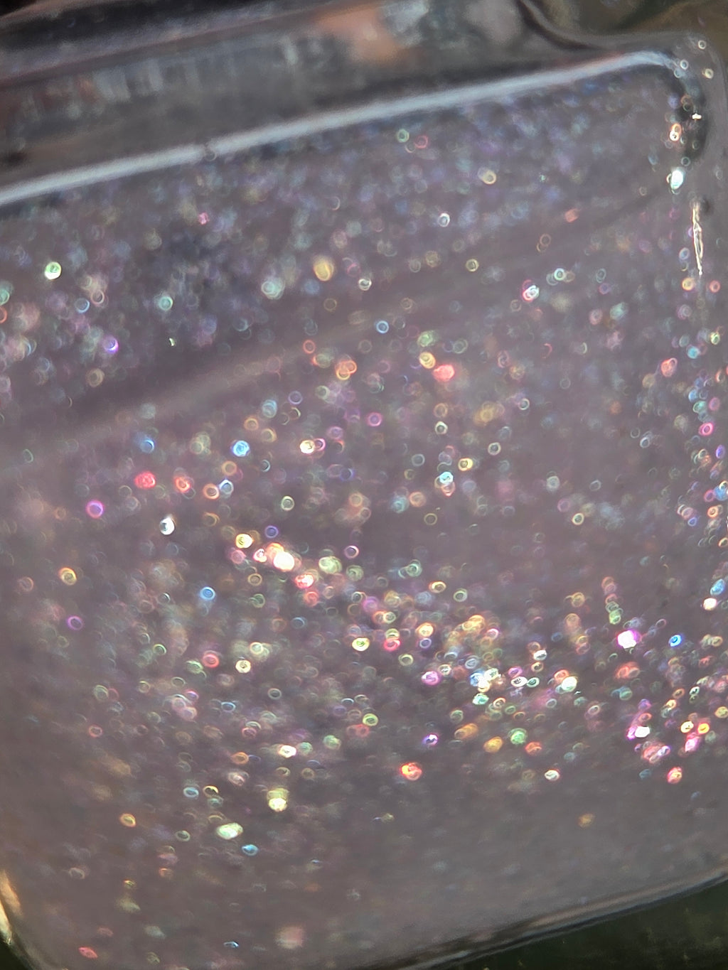 Prismafracture Veil | Rainbow Iridescent Flake Glitter Topper Prototype- Liquid Krystal Co