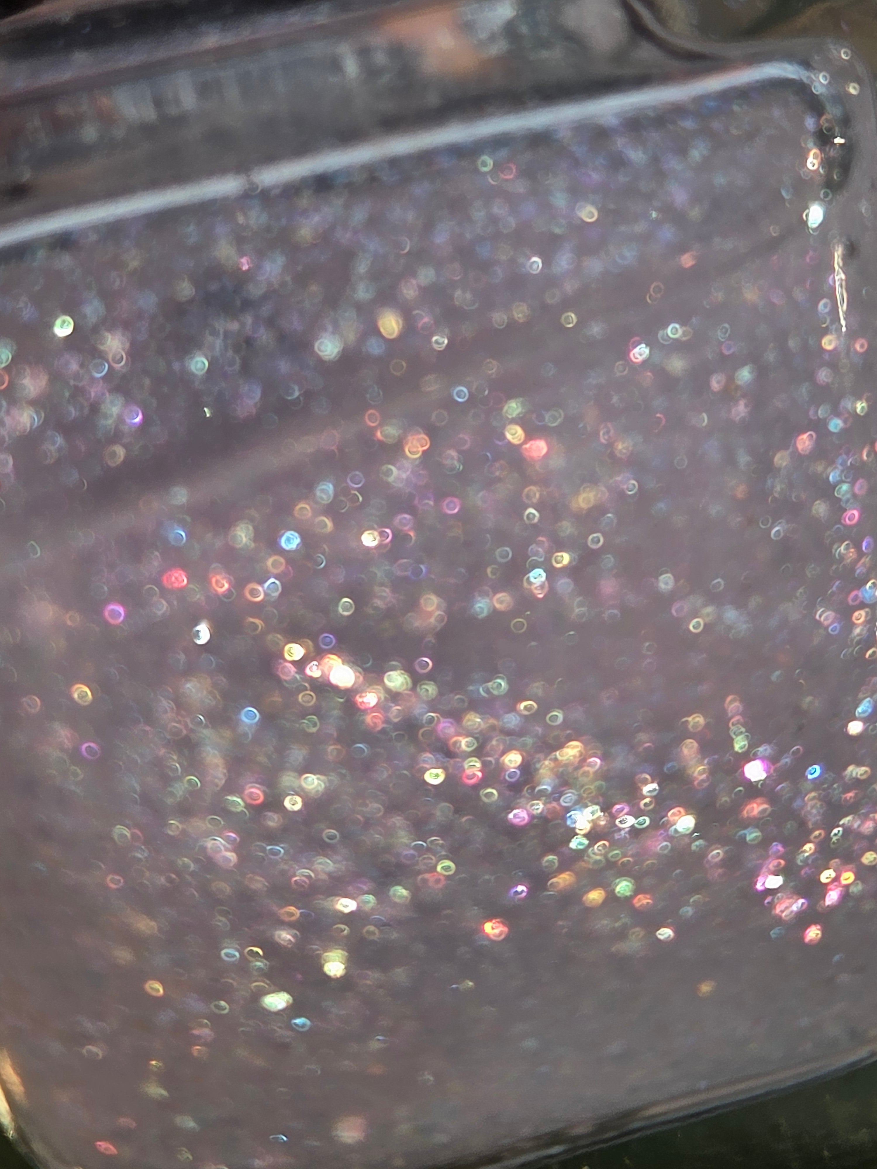 Prismafracture Veil | Rainbow Iridescent Flake Glitter Topper Prototype- Liquid Krystal Co