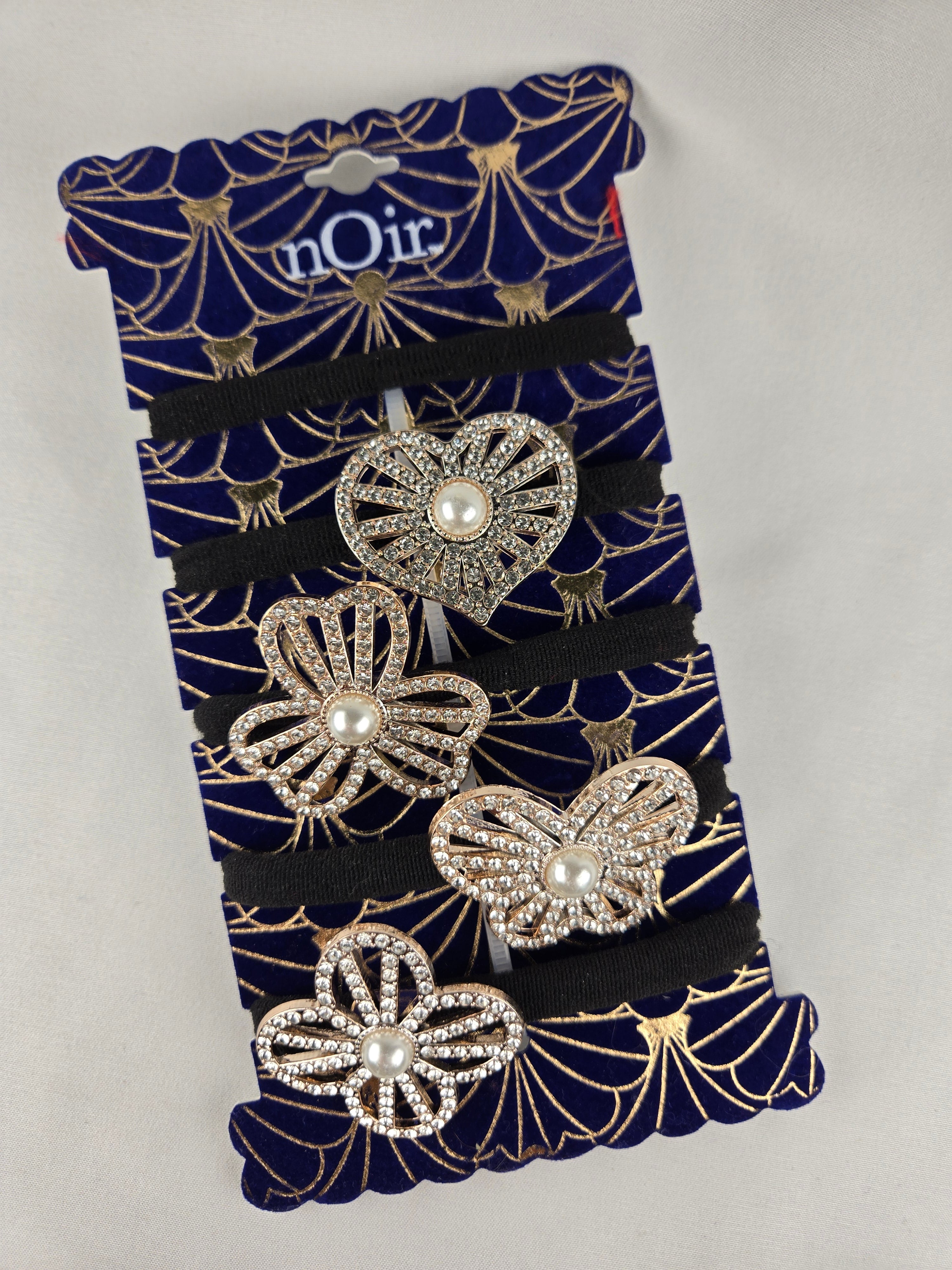 🎁 Present Pile Add-On | $25+ Order              Decorative Pearl & Rhinestone Hair Ties