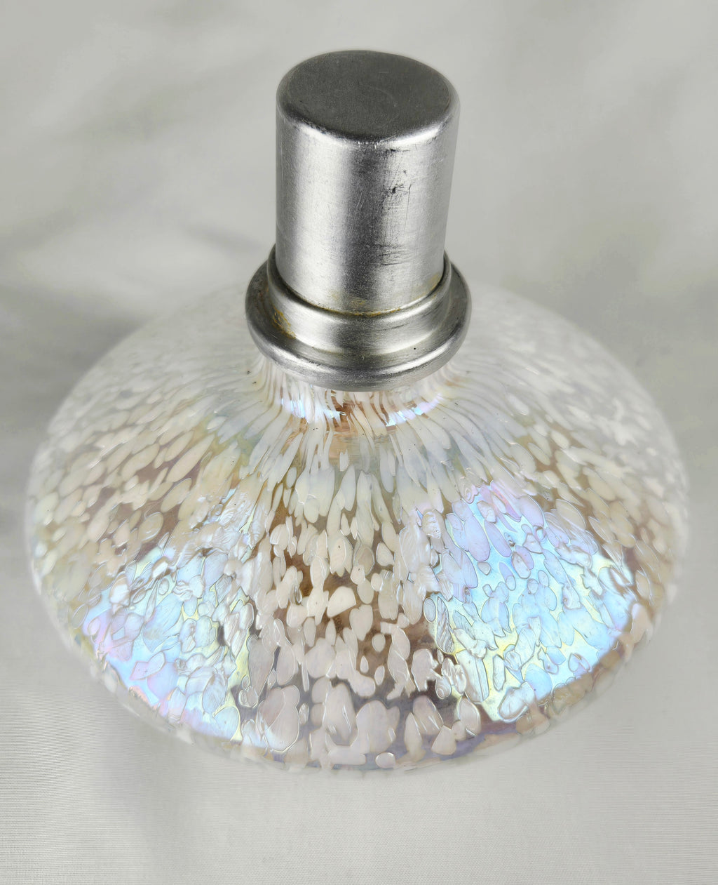 Iridescent Mosaic Glass Oil Lamp w/ Cap | Handblown Look | Cozy Hearth & Home Décor