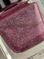 Liquid Krystal Co. Orchid Glitch| One-of-a-Kind Prototype Nail Lacquer | Dusty Orchid Holographic Shimmer | Handmade Indie Nail Polish