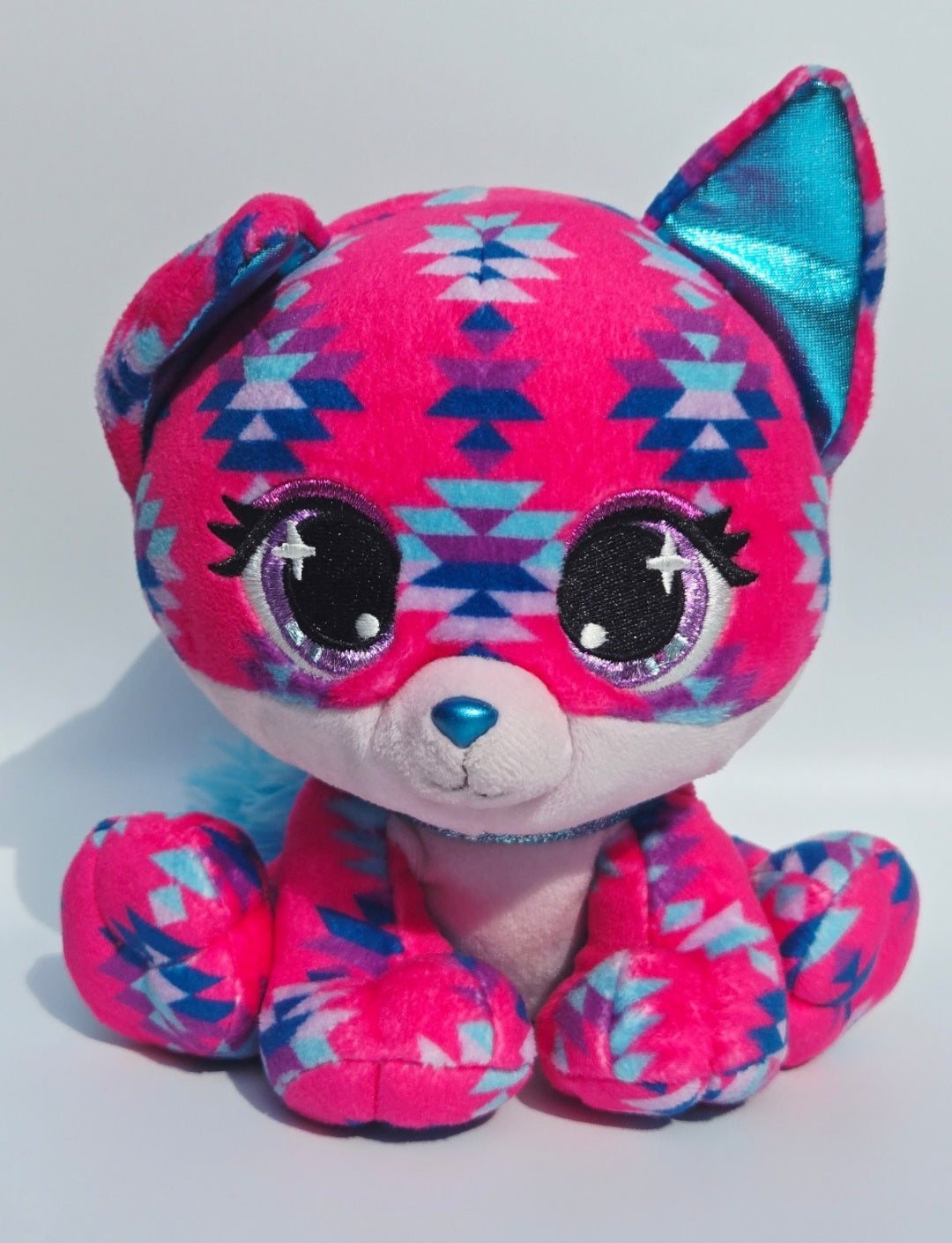 GUND P.Lushes Designer Fashion Pets Ciera Sunset Fox Plush Pink Blue Stuffed Animal 6"