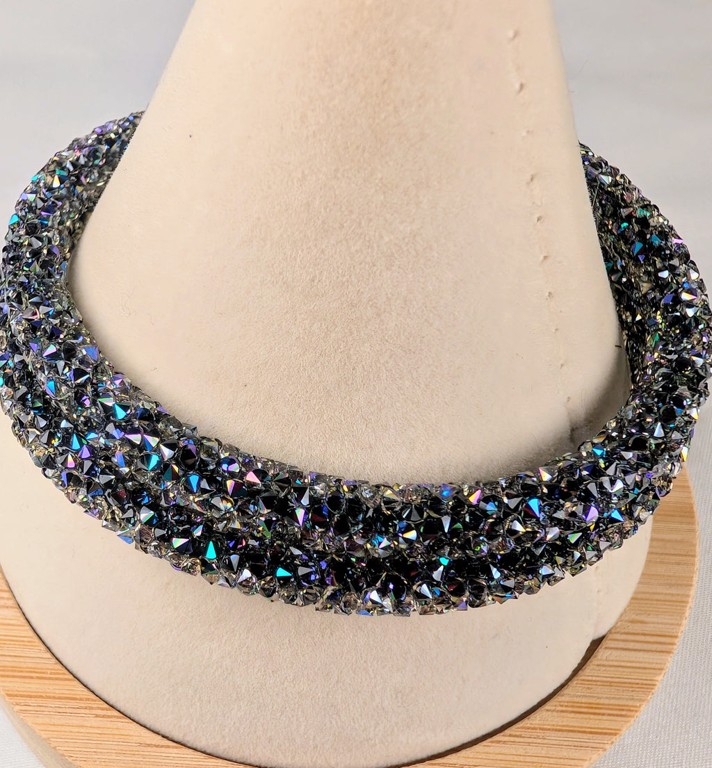 Swarovski Crystaldust Paradise Shine Wrap Bracelet Retired Aurora Crystal Collector Jewelry